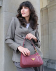CASTIEL | Shoulder bag antique red/gold
