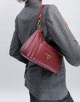 CASTIEL | Shoulder bag antique red/gold
