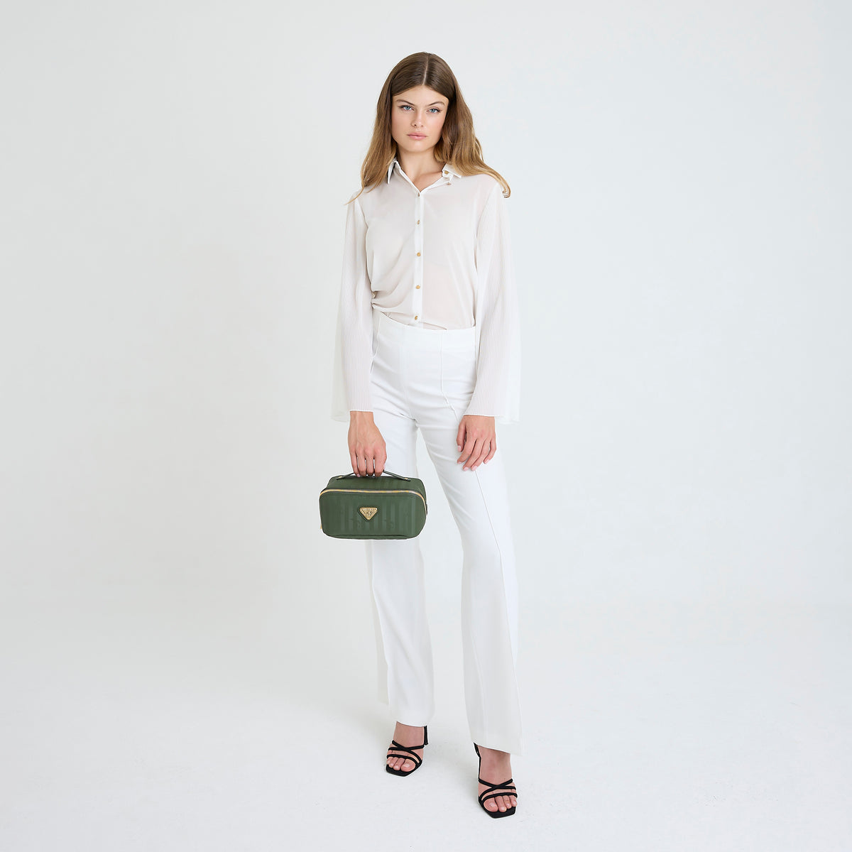 SERVAZ | Necessaire olive grün/gold - FULL BODY