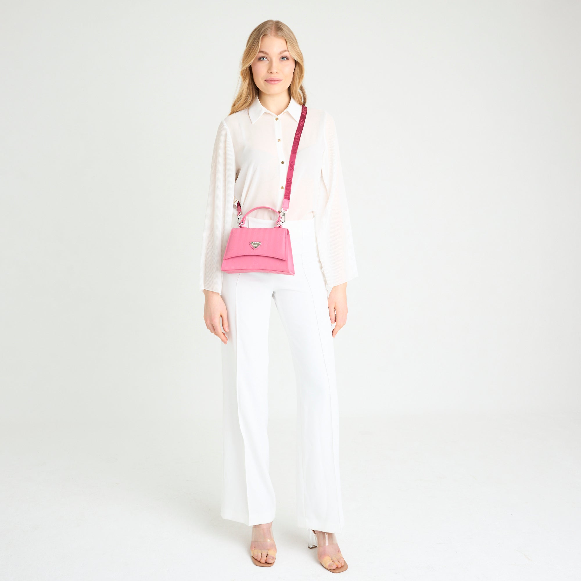 ROMONT | Umhängetasche bubble pink/silber- full body