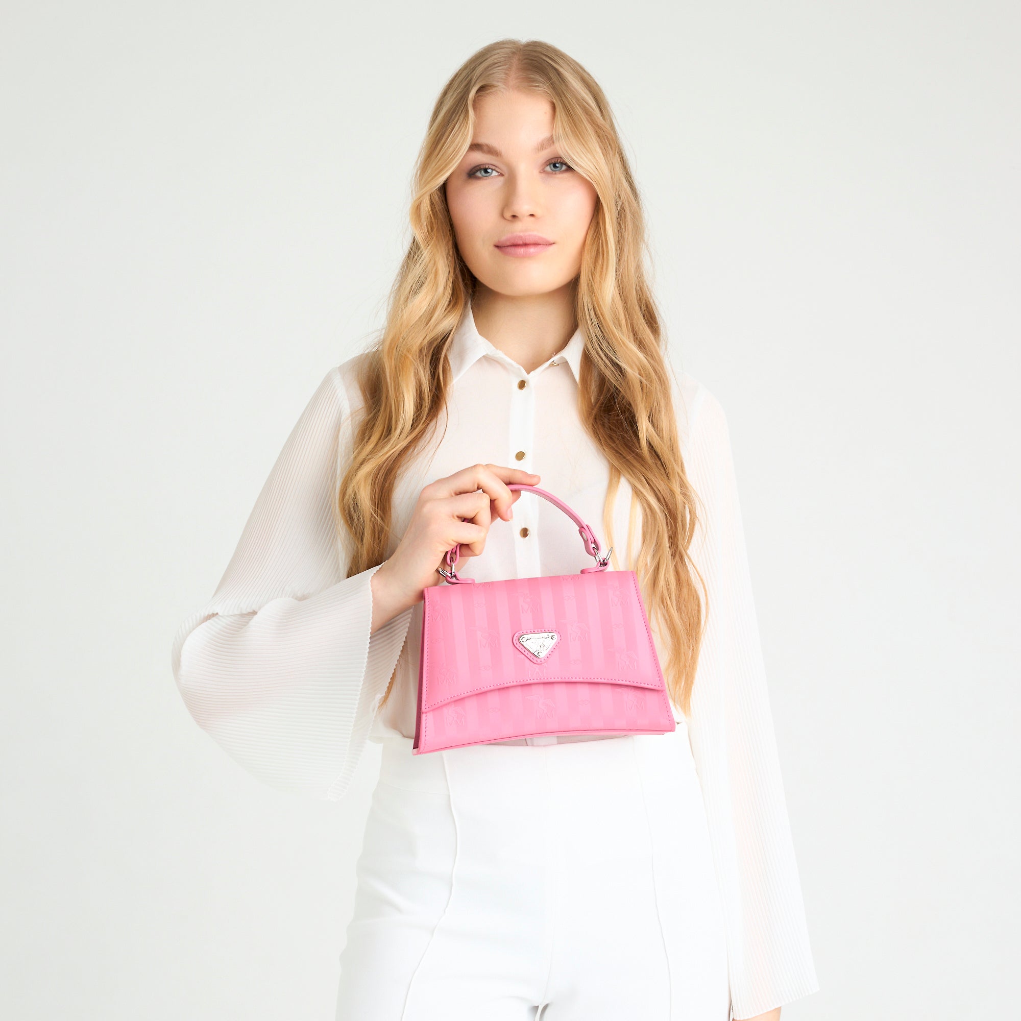 ROMONT | Umhängetasche bubble pink/silber - on body