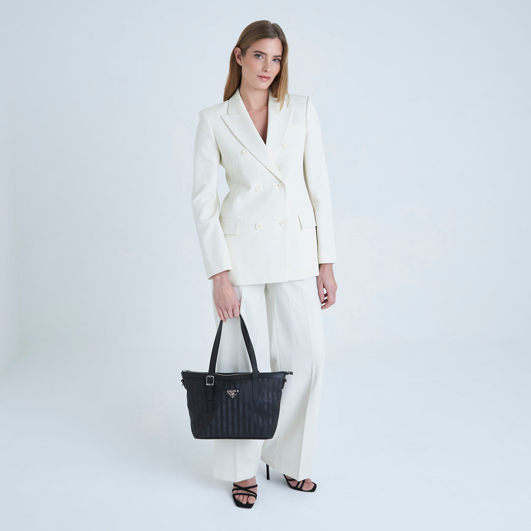 VALLON | Shopper classic schwarz/silber - FULL BODY