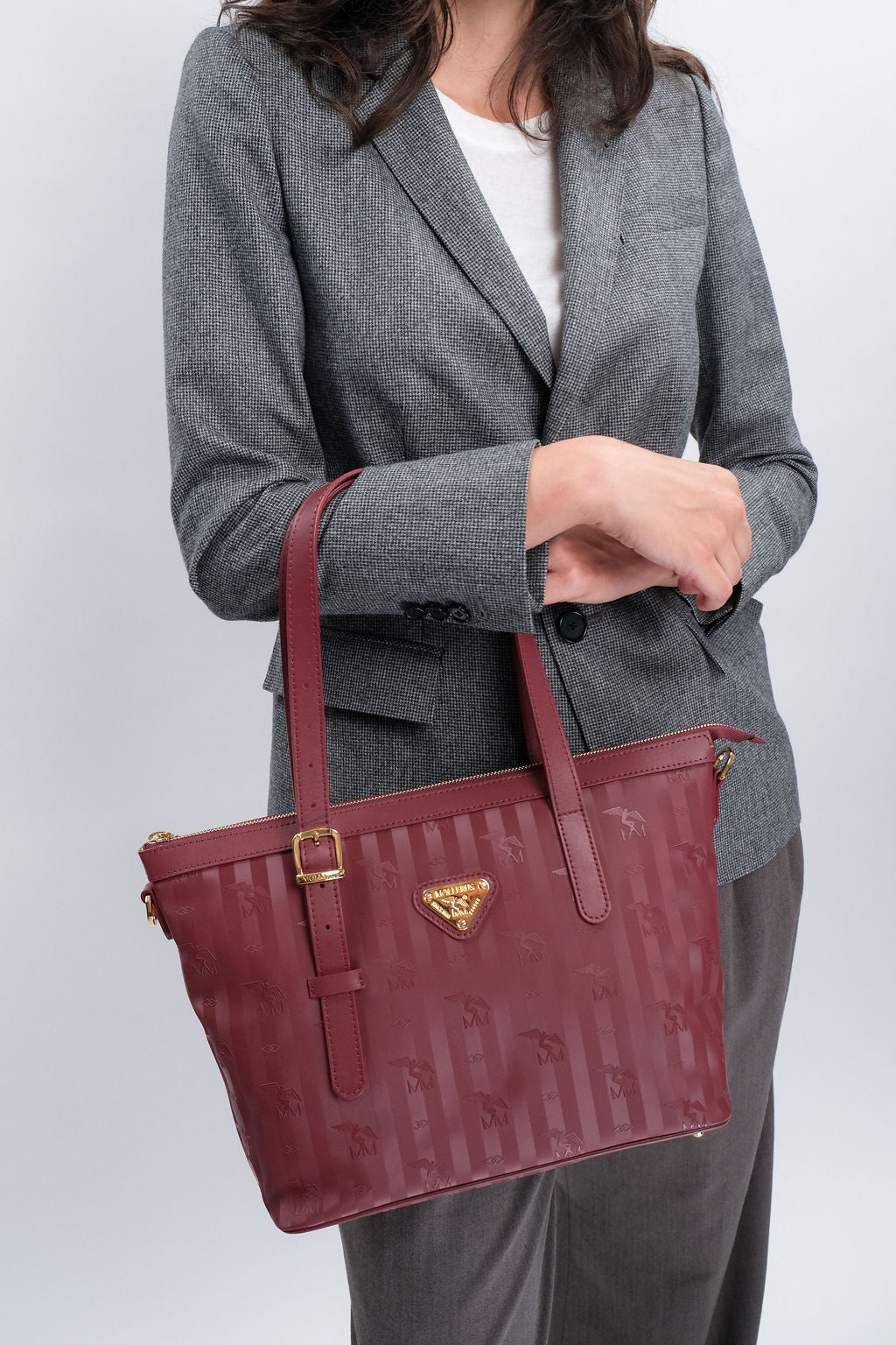 VALLON | Shopper antik rot/gold