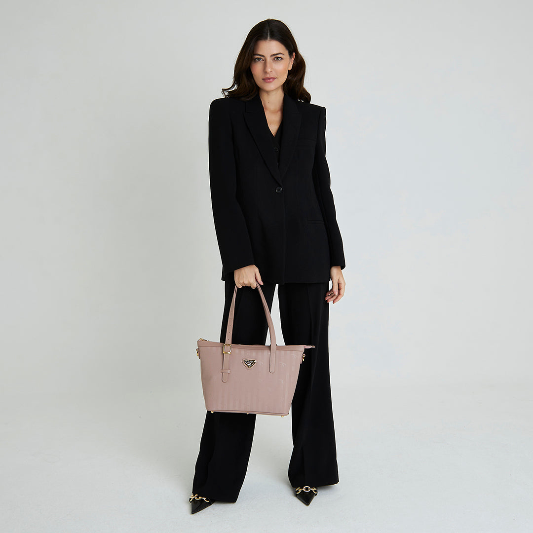 VALLON | Shopper soft rosé/gold - FULL BODY