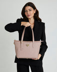 VALLON | Shopper soft rosé/gold - ON BODY