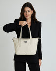 VALLON | Shopper pearl weiss/silber - ON BODY