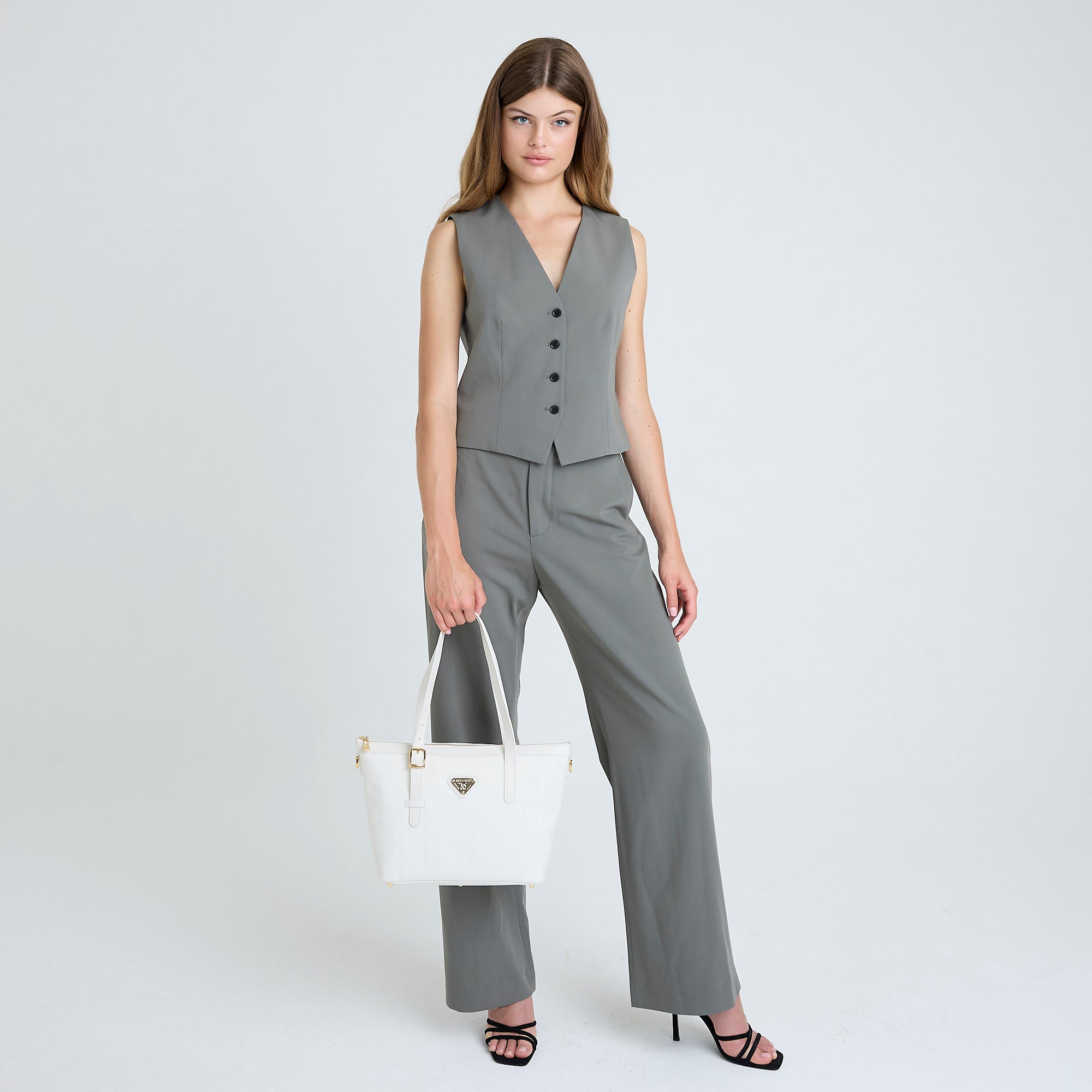 VALLON | Shopper snow weiss/gold - FULL BODY