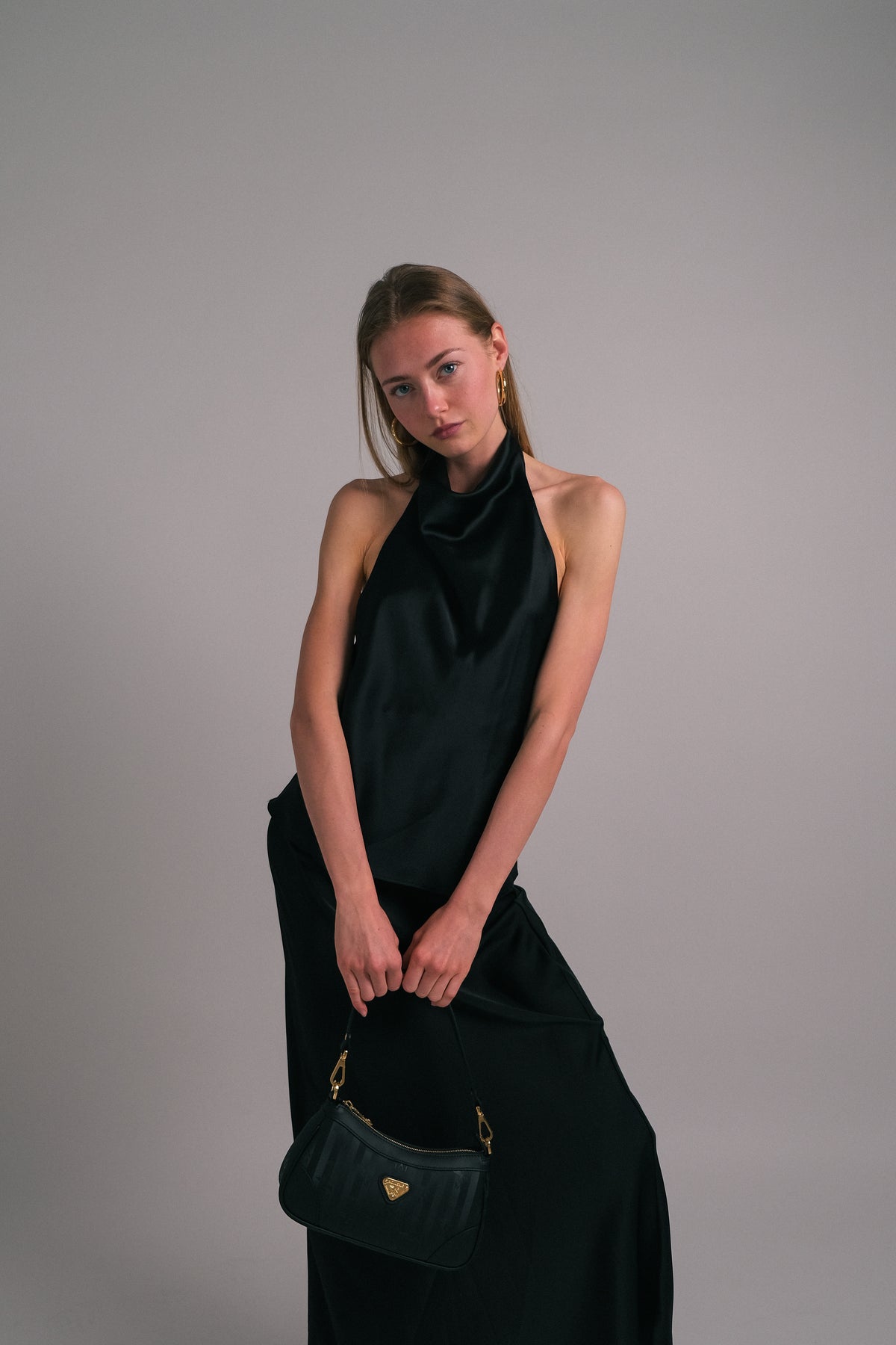 MOIRY | Shoulder bag classic black/gold