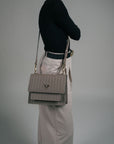 FEY | Sac bandoulière taupe/doré