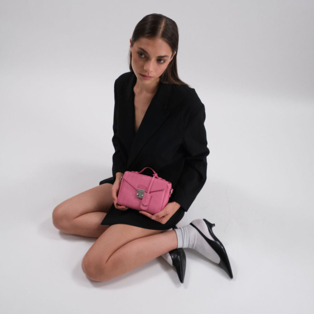 MEYRIN | Umhängetasche bubble pink/silber