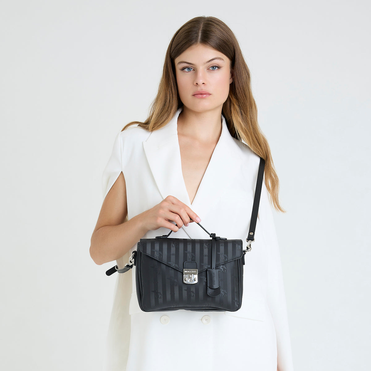 MARIN | Shoulder bag classic black/silver