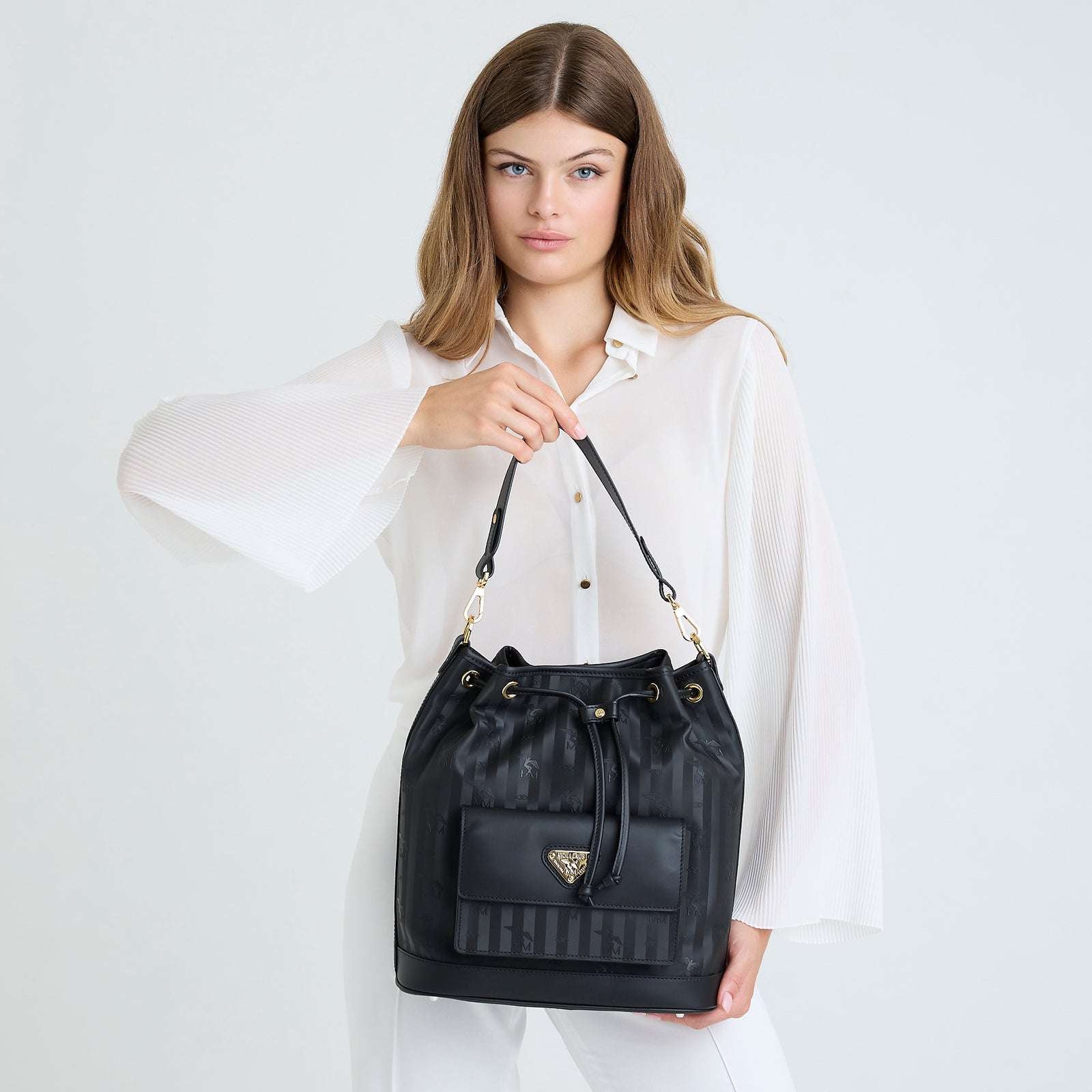 NYON | Bucket bag classic black/gold