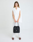 NYON | Sac seau classique, noir/argent