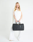 MADRID | Reisetasche classic schwarz/gold - full body