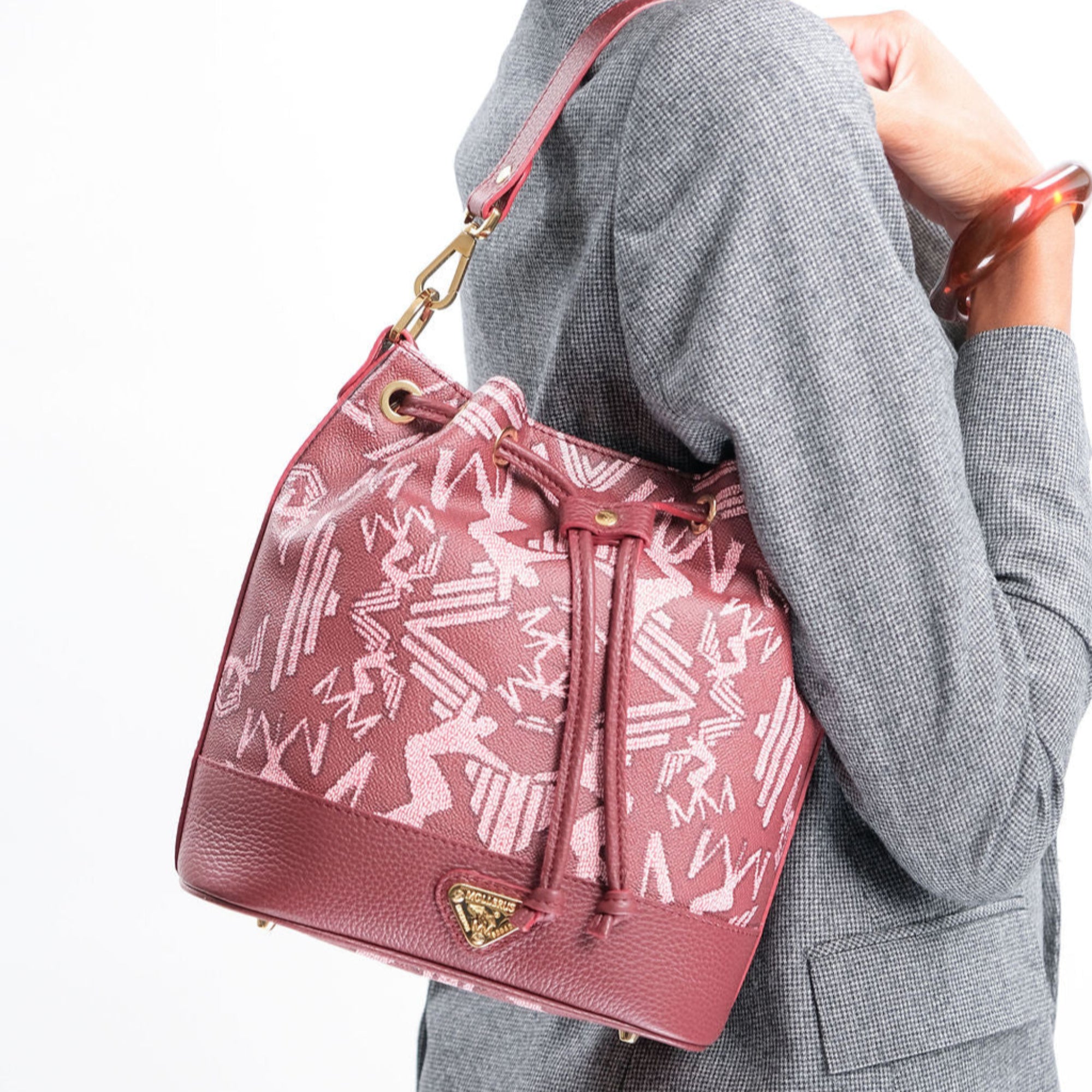 SION | Pouch bag Maze bubble antique/gold 