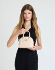 OETWIL | Sac bandoulière Stampato beige vanille/argent