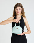OETWIL | Sac bandoulière Stampato aigue-marine/argent