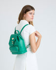 BRUGG | Sac à dos Stampato vert menthe/or