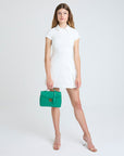 MARLY | Sac bandoulière Stampato vert menthe/doré