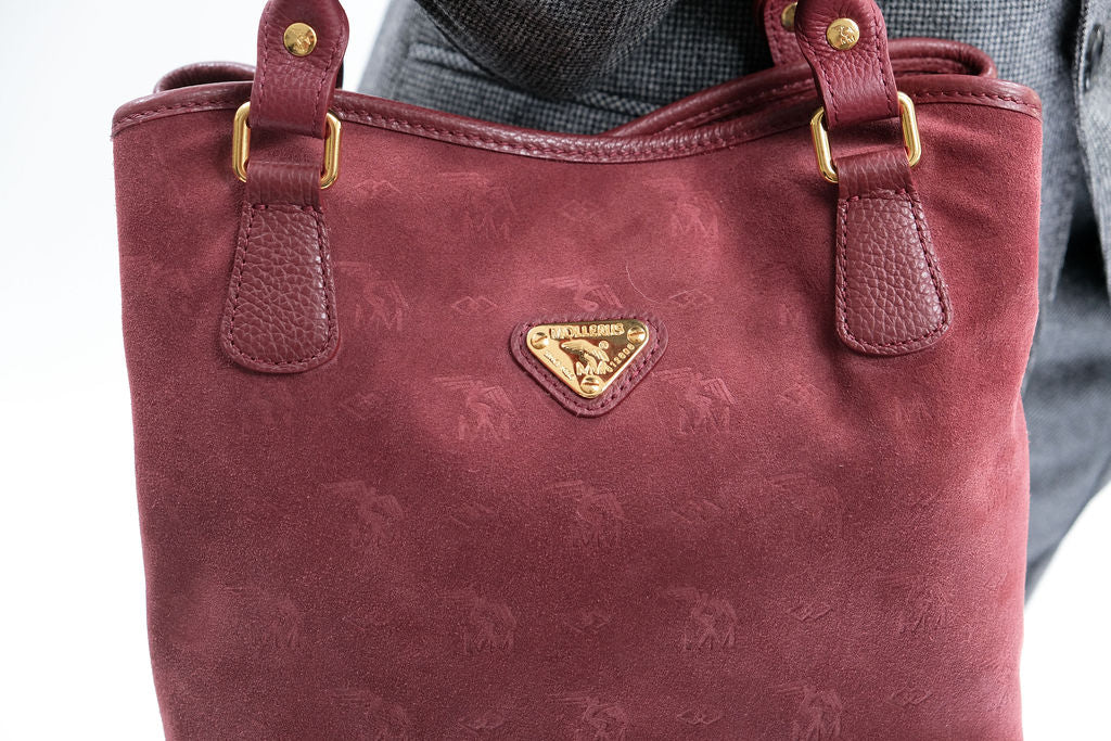 INDIAN SUMMER MINI | Shopper Velours antik rot/gold