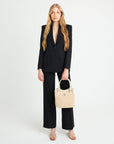 INDIAN SUMMER MINI | Shopper Velours vanilla beige/silber - full body