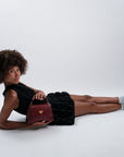 ROMONT | Umhängetasche Croco antique rot/gold - ON BODY