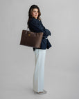 BERN | Shopper Wildleder braun/gold - full body