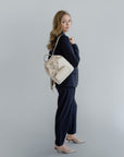 BRUGG | Rucksack pearl/silber - full body 