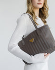 GENF | Shopper fango braun/gold - detail 