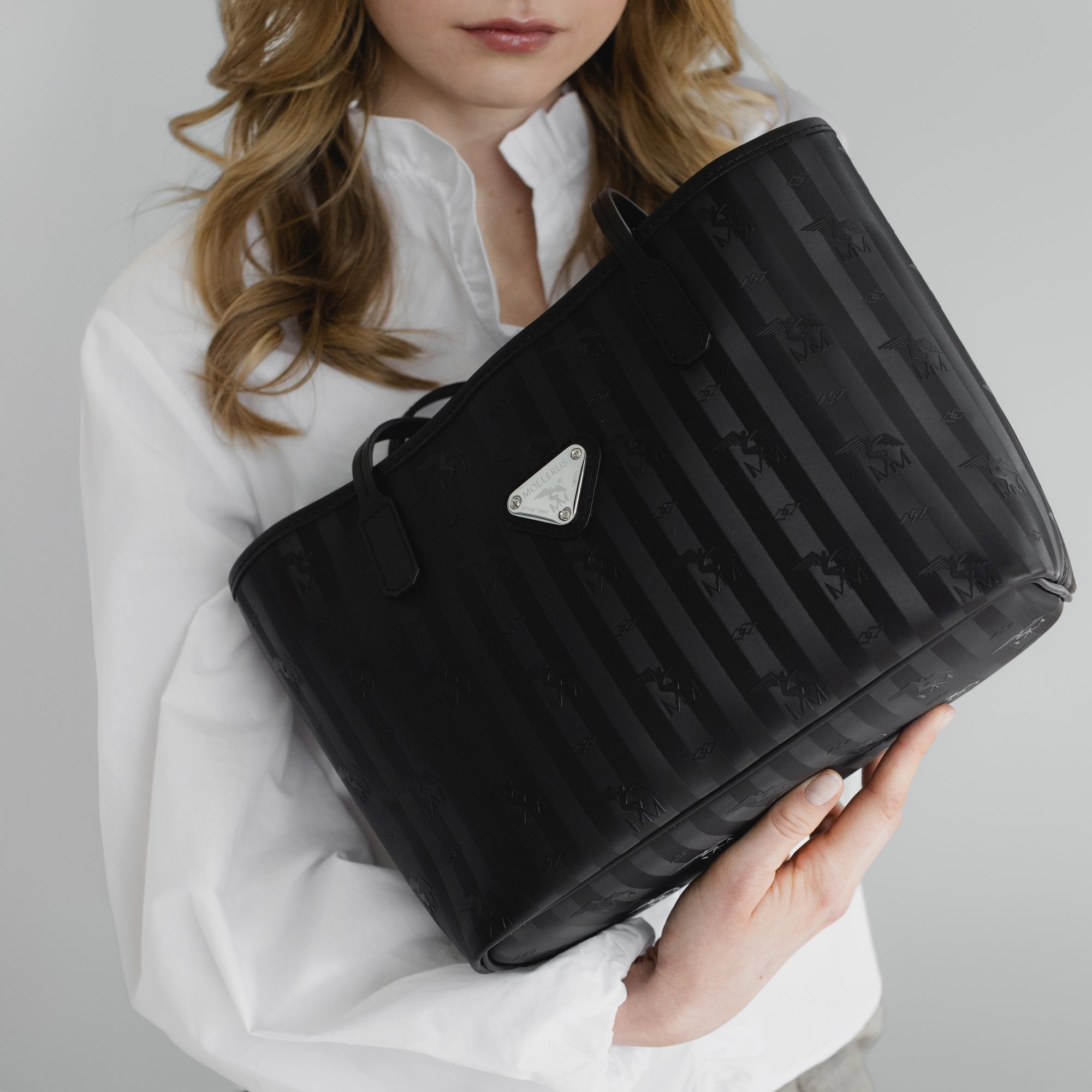 GENF | Shopper classic schwarz/silber - detail 