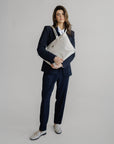 INTERLAKEN | Shopper pearl weiss/silber - on body frontal