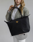 INTERLAKEN | Shopper Nylon classic schwarz/gold - detail