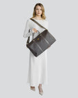 MADRID | Reisetasche fango/braun gold - full body 