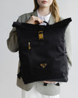 SOLOTHURN | Rucksack Nylon classic schwarz/gold - detail