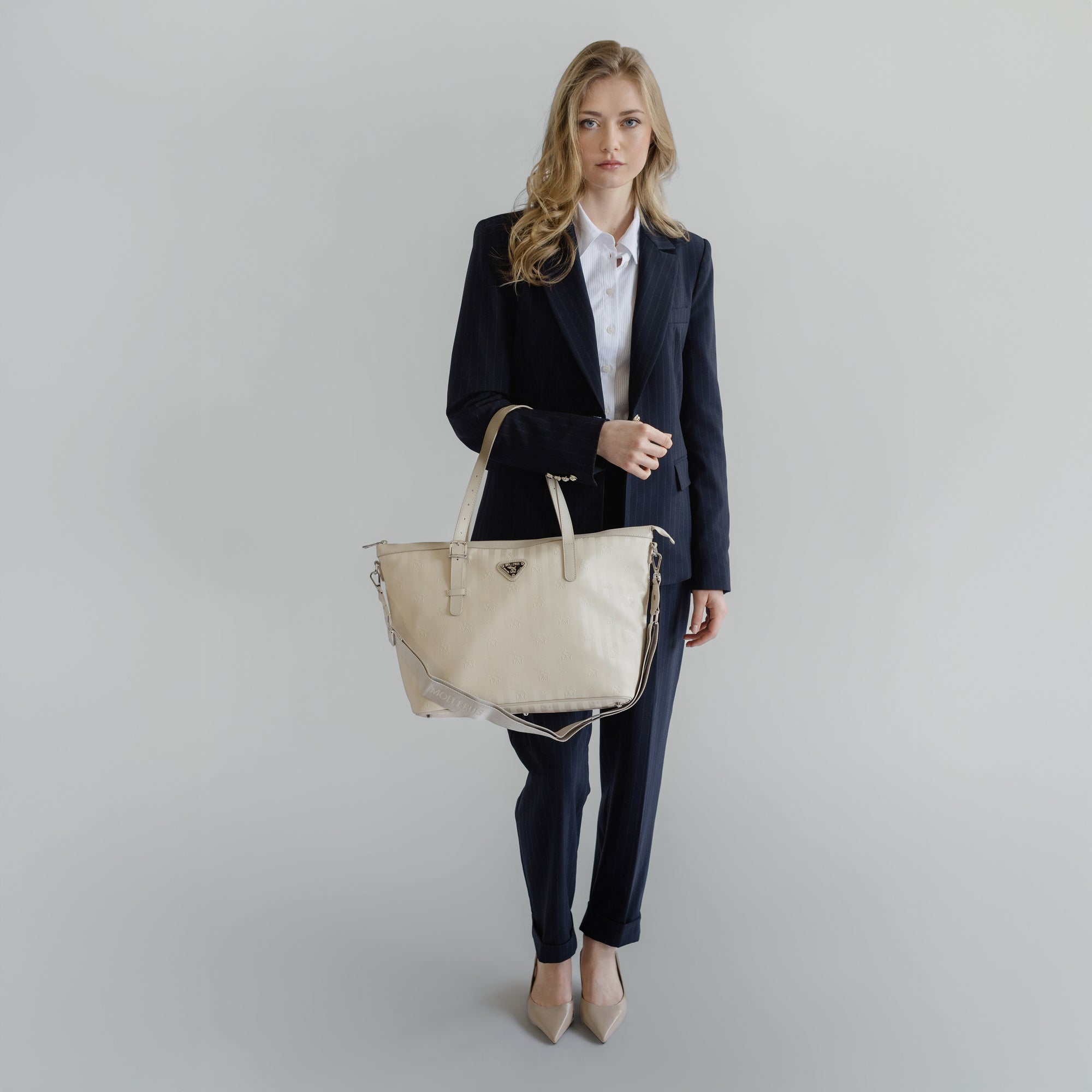 VALLON | Shopper pearl/silber - full body 