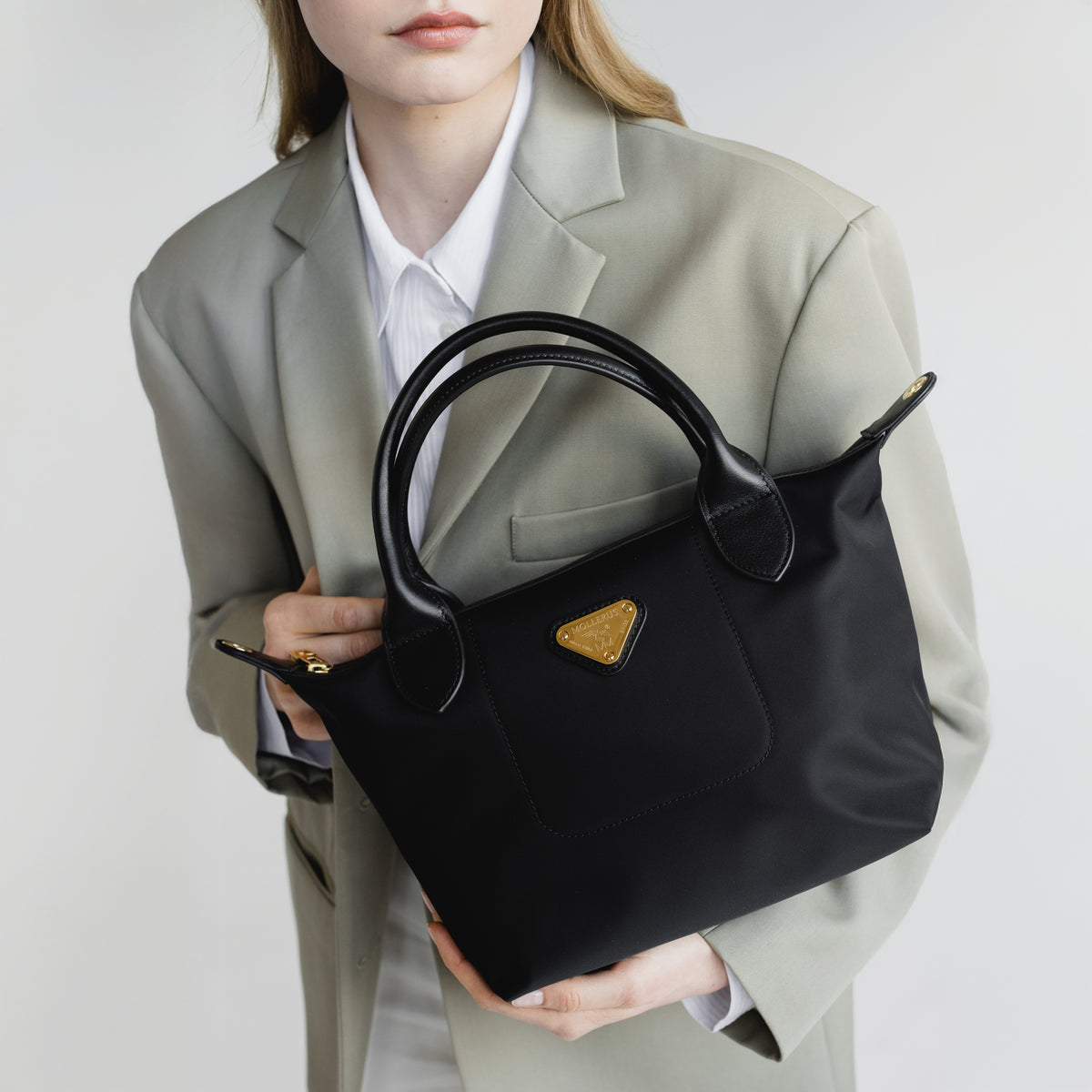 WENGEN | Shopper Nylon classic schwarz/gold - detail