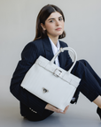 WITTNAU | Handtasche snow weiss/silber - detail 