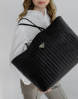 ZUERICH | Shopper classic schwarz/silber - detail 