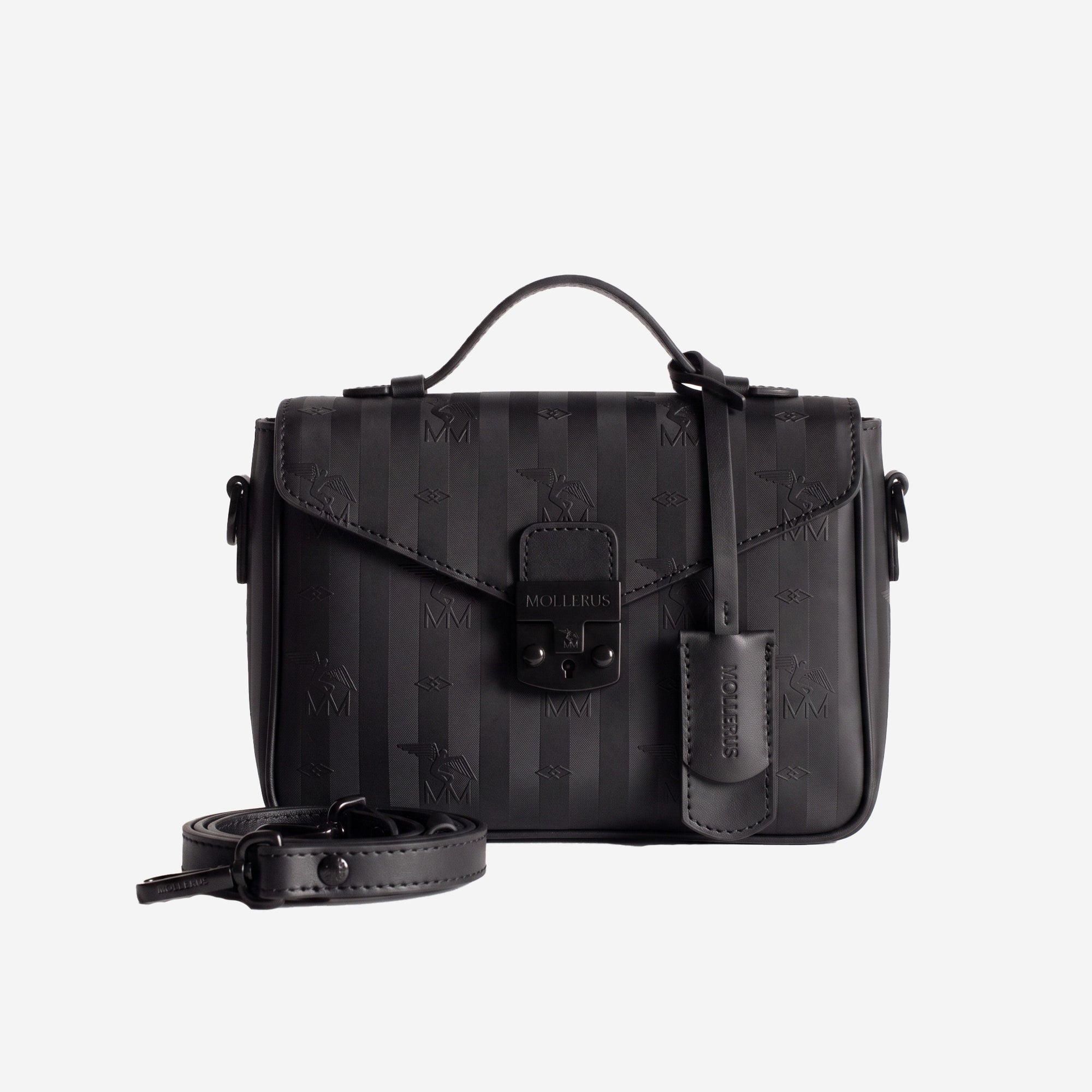 MEYRIN | Umhängetasche classic schwarz/schwarz - frontal