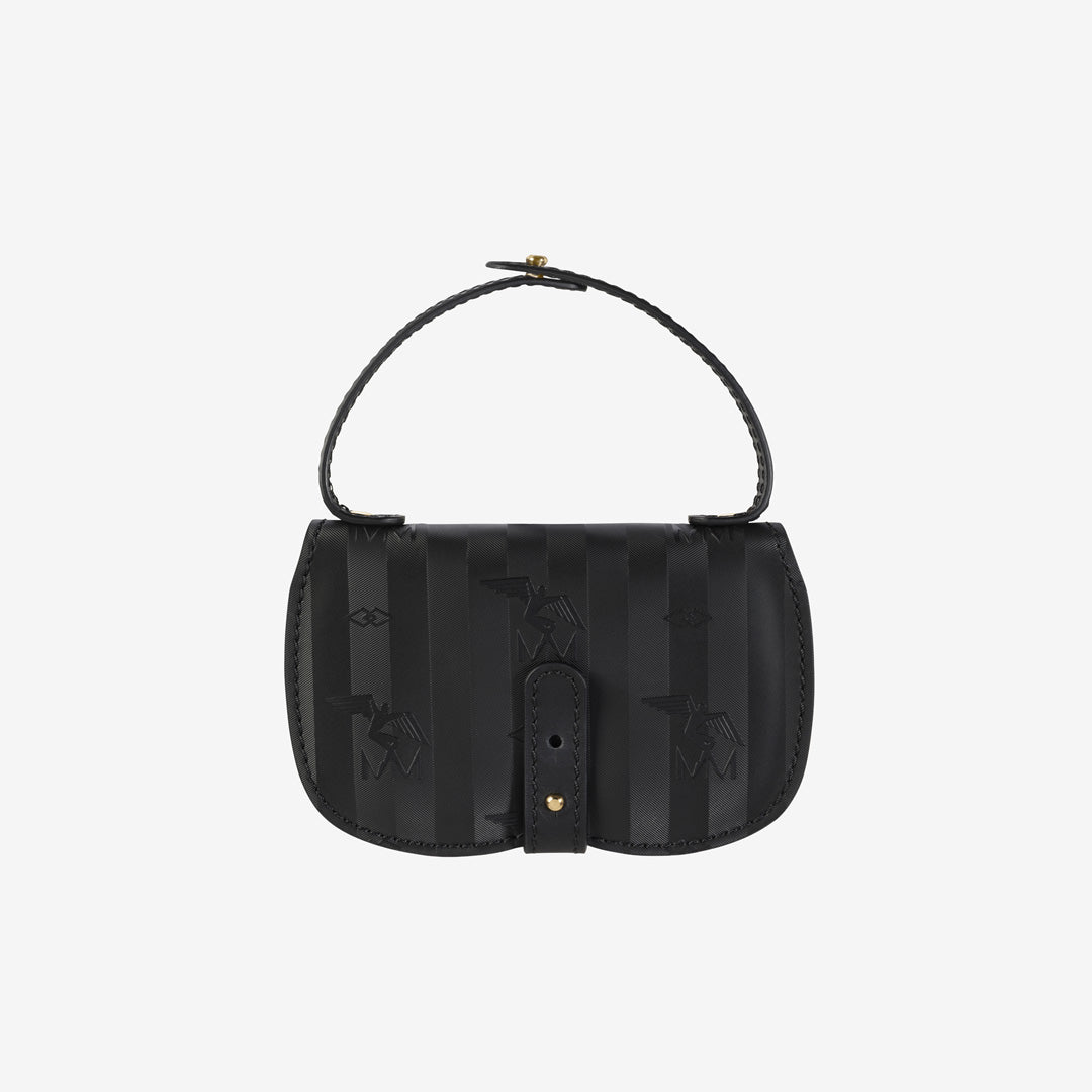 PIZ LINARD | Brillenentui schwarz/gold - FRONTAL