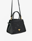 KAISERSTUHL | Handtasche classic schwarz/gold - seitlich