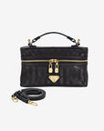 MOUTIER | Umhängetasche classic schwarz/gold - frontal
