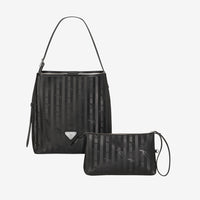 BANNWIL | Beuteltasche classic schwarz/silber