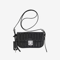 BULLE | Classic shoulder bag, black/silver