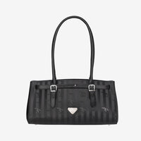 RUE | Borsa a spalla classica nero/argento