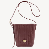 AUSWIL | Borsa a secchiello rosso antico/oro