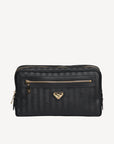 GURTEN | Necessaire classic schwarz/gold - FRONTAL