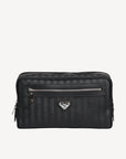 GURTEN | Necessaire classic schwarz/silber - FRONTAL