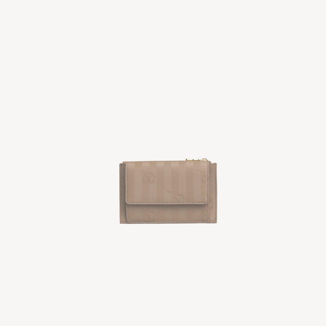 BUIN | Kreditkartenetui cappuccino beige/gold - frontal