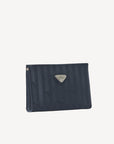 BASODINO | Necessaire classic schwarz/silber - SEITLICH